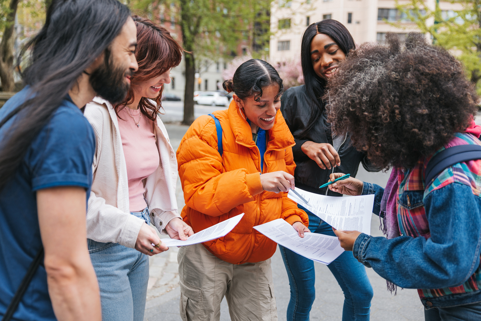 Group of volunteers for a non-profit organization in New York